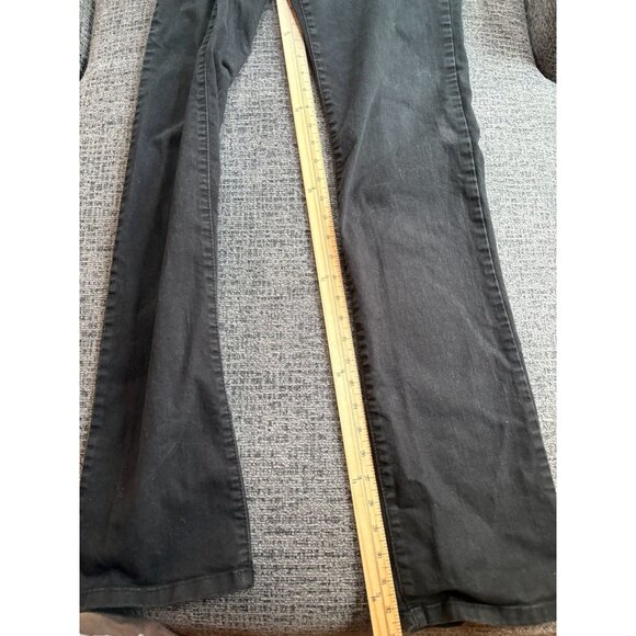 Zara Basic Black Denim Jeanswear Size 22 Cotton & Spandex Womens Straight Leg - Picture 8 of 9